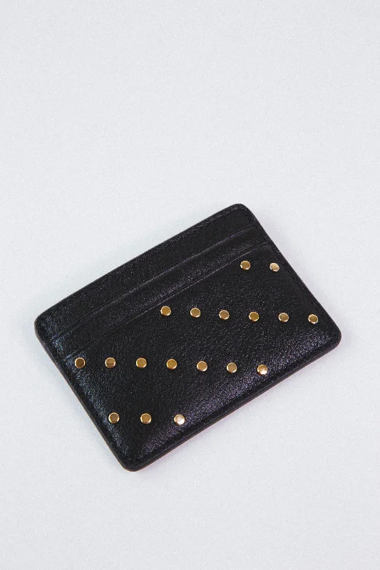 Steven Studded Card Case, Black | FOSSIL Everyday Elegance At Special Prices
