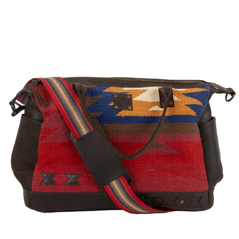 STS Ranchwear Womens Crimson Sun Amelia Multi-Color Leather Tote Bag The Bag Sale You've Been Waiting For Is Here