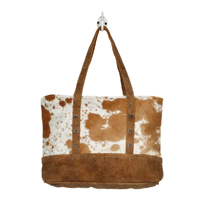 Tan and White Hide Handbag The Ultimate Sale On Must-Have Handbags