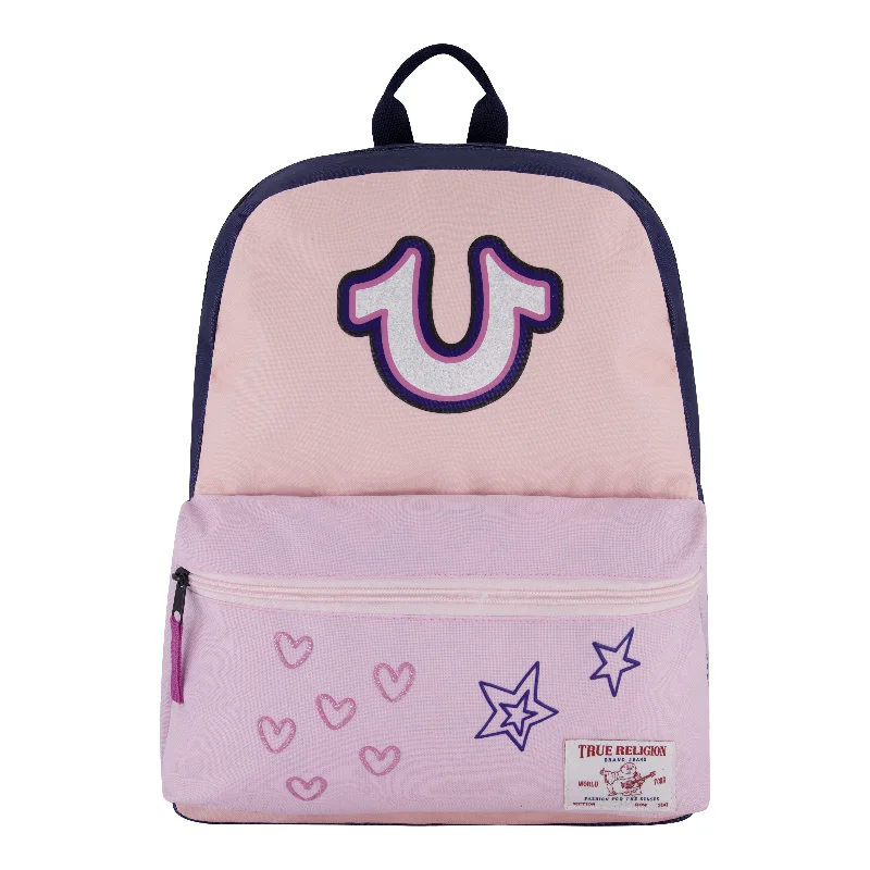 True Religion Girls 16" Backpack Multi color Trendy Totes, Shop & Save