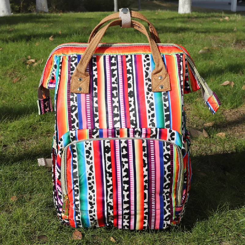 Wholesale OEM Factory Serape Leopard  Design Maternity Mummy Bag Tote Handbag Waterproof Travel Diaper Bag For Mom Baby Care Everyday Bags At Wallet-Friendly Prices