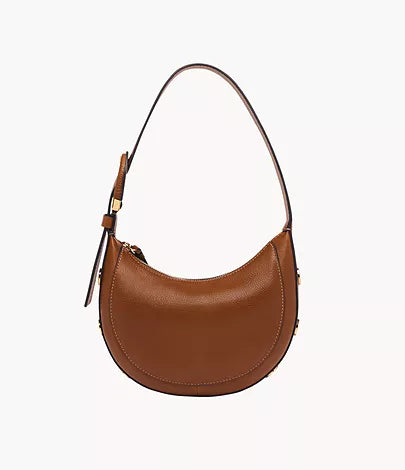 Harwell Crescent Handbag, Brown | FOSSIL Handbag Deals You'll Love