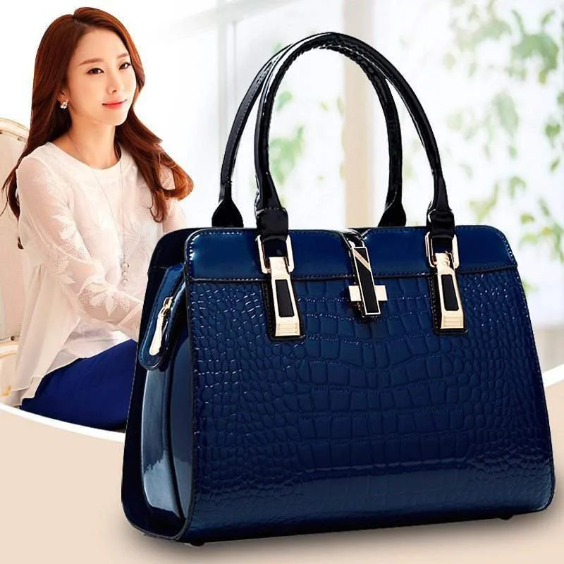 2020 Fashion crocodile ladies shoulder bags vintage PU purse Korea hand bag women leather handbags Fashionable Bags With Special Seasonal Offers