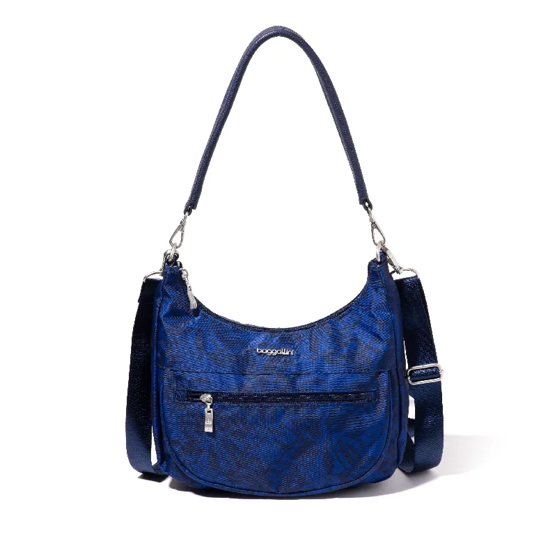 baggallini Modern Pocket Half Moon Shoulder Bag Elegant Bags, Limited Stock Available
