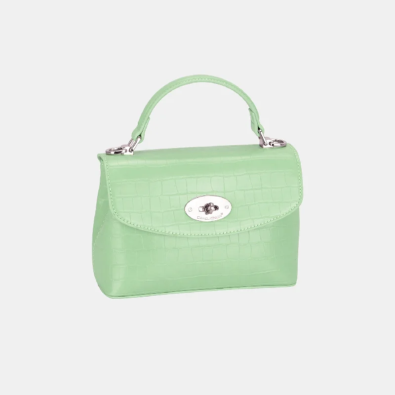 David Jones Texture PU Leather Handbag Seasonal Sale On Trendy Handbags