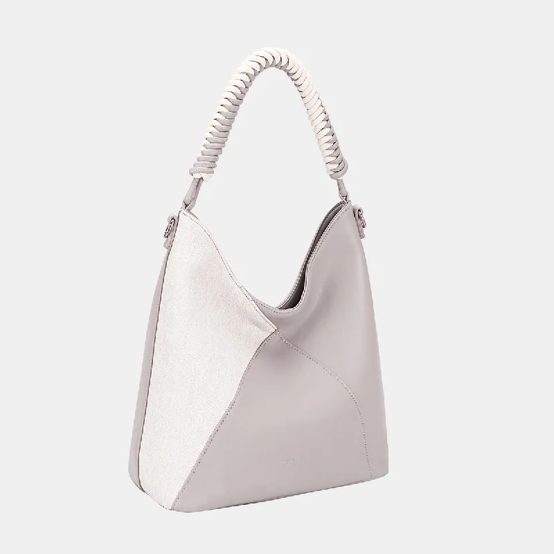 David Jones Woven Handle PU Leather Handbag Handbag Deals For Every Occasion