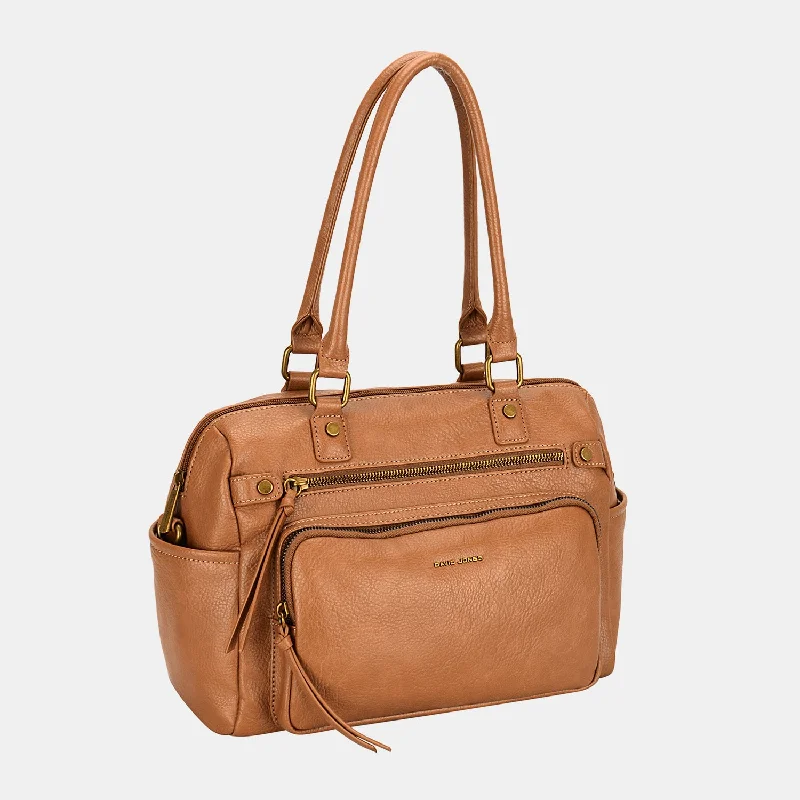 David Jones Zipper PU Leather Handbag Affordable Elegance With High-Quality Bags