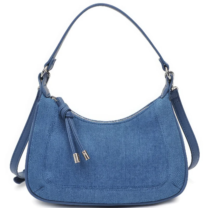 Fashion Denim Texture Shoulder Crossbody Bag Elegant Purses At Clearance Prices