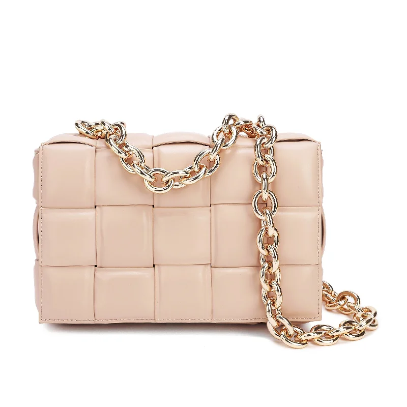 Full-Grain Woven Lambskin Leather Shoulder Bag Unmissable Deals On Everyday Handbags