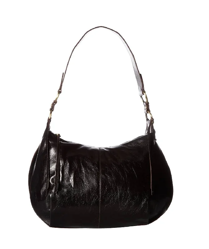 Lennox Leather Shoulder Bag In Black Elegant Bags With Limited Stock Available