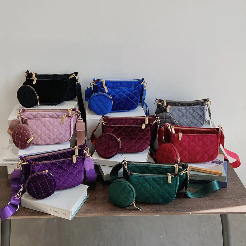 Luxury Brand Bgs PU Leather 3pcs Bag Sets For Women 2022 Designer Shoulder Handbag With Mini Purse Fashion Satchel Upgrade Your Look With Our Bag Sale