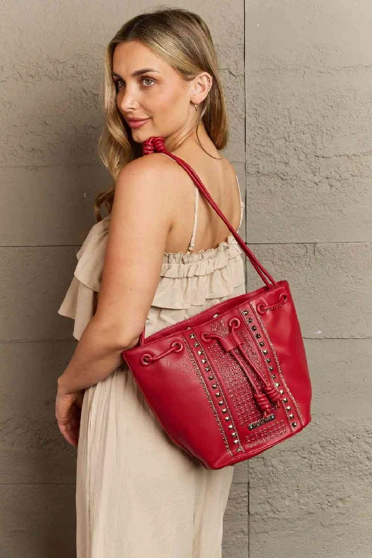Nicole Lee USA Amy Studded Bucket Bag Exclusive Discounts On Stylish Handbags