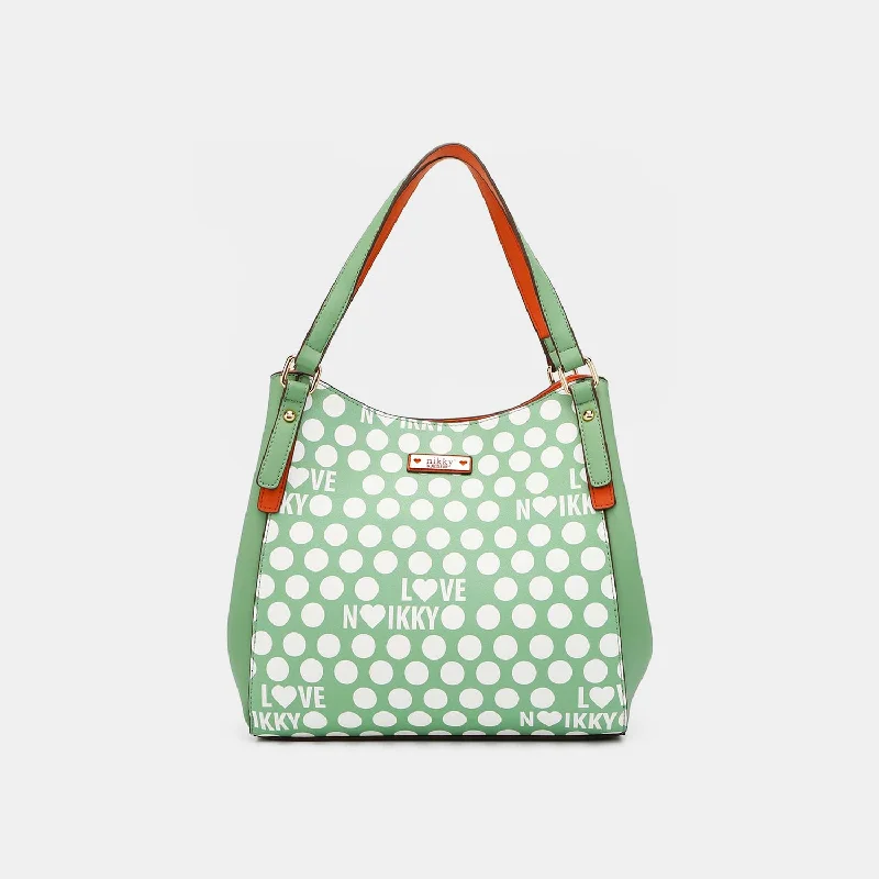 Nicole Lee USA Contrast Polka Dot Handbag High-End Handbags At Affordable Prices