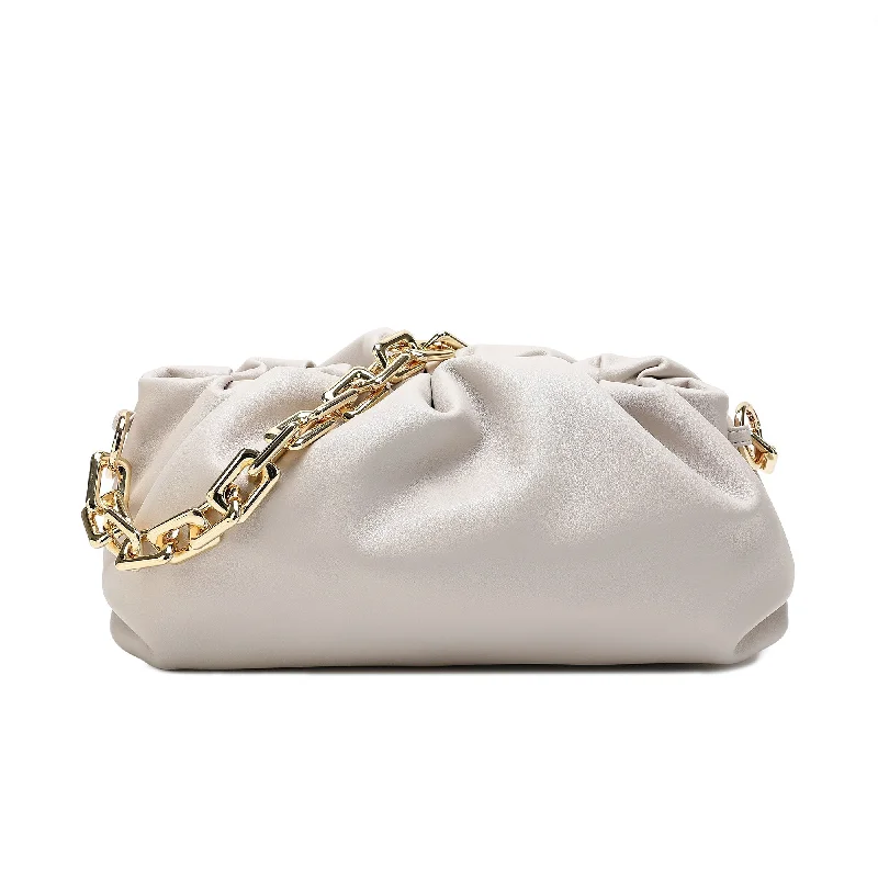 Tiffany & Fred Quilted Sheepskin Leather Large Pouch/Shoulder Bag Chic Shoulder Bags At Promotional Rates