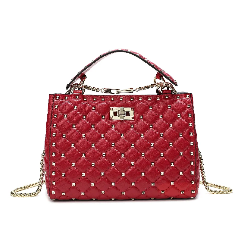 Tiffany & Fred Studded & Quilted Leather Shoulder Bag Shoulder Bags, Crossbody Bags, And More On Sale