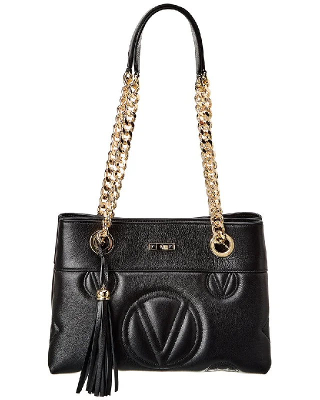 Valentino by Mario Valentino Kali Magnus Signature Leather Shoulder Bag Trendy Purses, Limited Offer