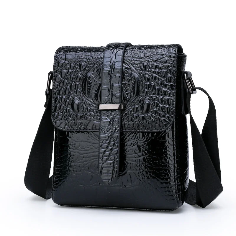 Wholesale leather men's crocodile leather shoulder bag 2021 new chest bags High-End Bags, Low-End Prices