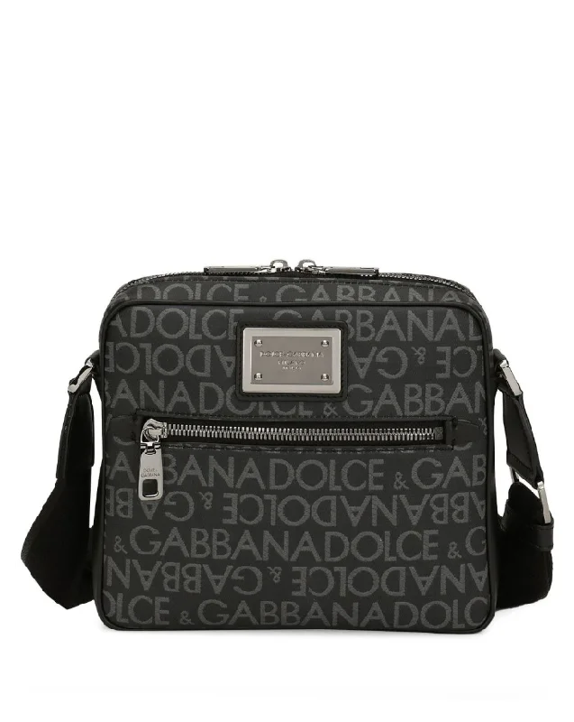 Dolce & Gabbana coated jacquard crossbody bag Trendy Purses, Limited Offer
