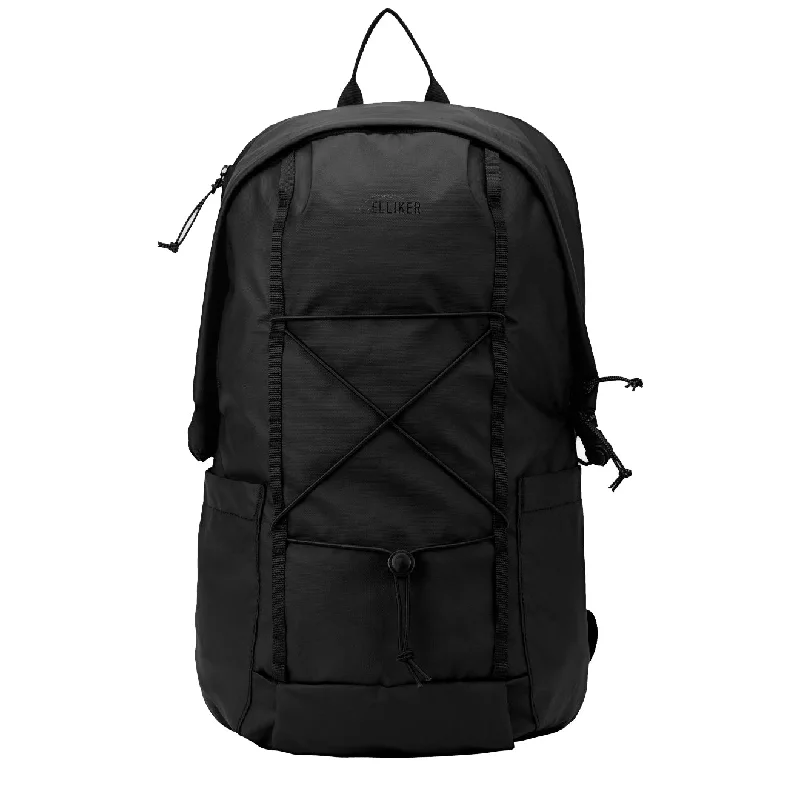 Elliker Kiln Hooded Zip Top Backpack 22L Black Stylish Bags, Unbeatable Prices