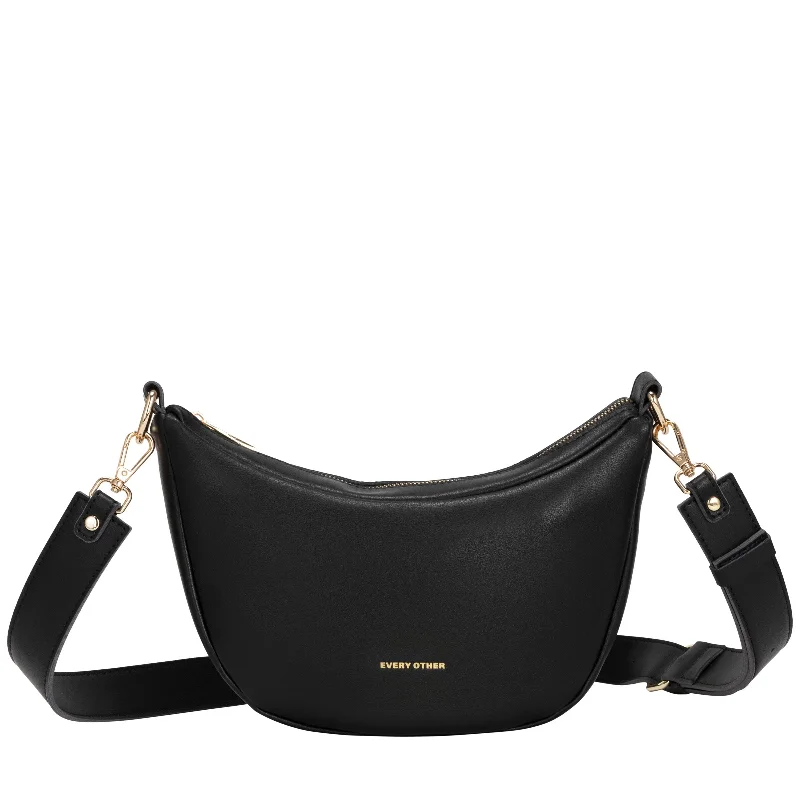 Large Slouch Crossbody In Black Luxury Meets Affordability – Shop Stunning Bags Now
