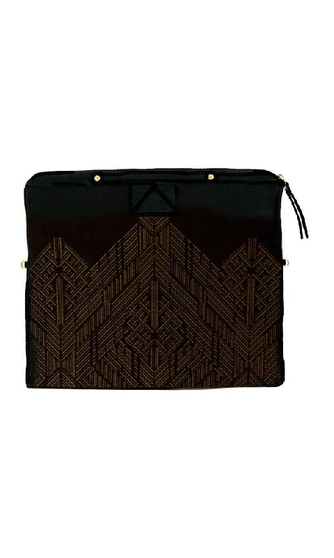 BANKER'S ETCHED SUEDE CLUTCH Limited-Stock Handbag Sale For A Stylish Look