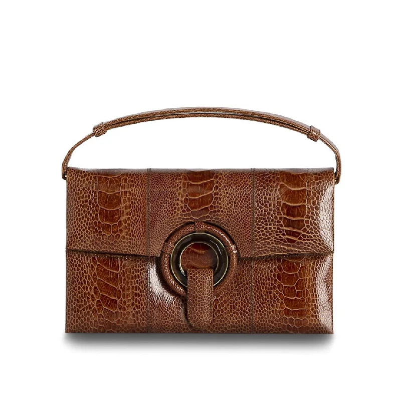 Grommet Handbag - Reddish-Brown, Smokey Topaz Gemstone Sleek And Stylish Handbags At Lower Prices Grommet Handbag - Reddish-Brown, Smokey Topaz Gemstone Sleek And Stylish Handbags At Lower Prices