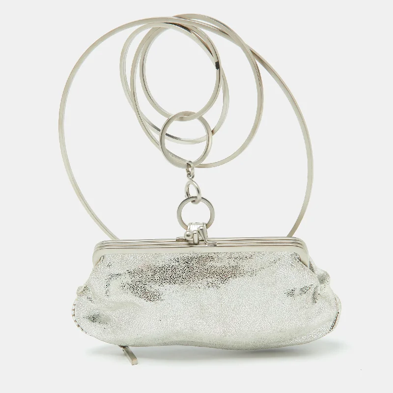 Fendi Silver Suede Rings Clutch Chic And Affordable Bags – Grab Yours Today