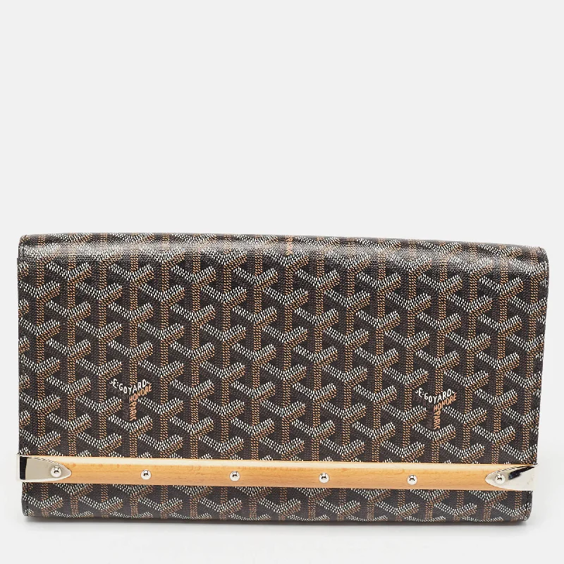 Goyard Black Goyardine Coated Canvas Monte Carlo Bois Clutch Exclusive Bag Deals – Perfect For Any Occasion Goyard Black Goyardine Coated Canvas Monte Carlo Bois Clutch Exclusive Bag Deals – Perfect For Any Occasion