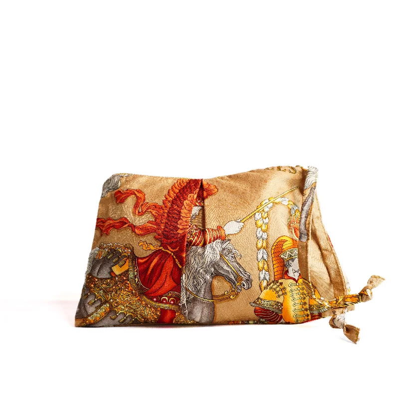 "Les Fetes de Roi Soleil" Scarf Bag (Upcycled from Hermes Scarf) Elegant Bags, Limited Stock "Les Fetes de Roi Soleil" Scarf Bag (Upcycled from Hermes Scarf) Elegant Bags, Limited Stock