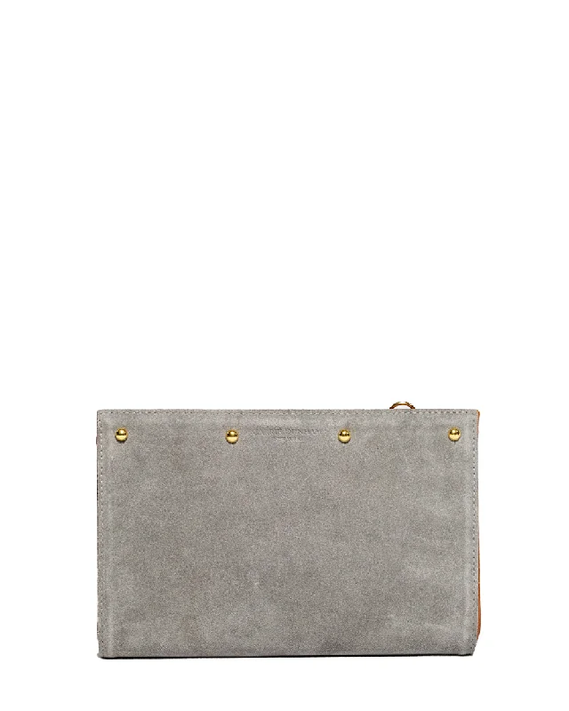 Lizzie Reversible Black Croc/Dove Grey Suede Clutch Cover Stylish Bags At Unbeatable Prices Lizzie Reversible Black Croc/Dove Grey Suede Clutch Cover Stylish Bags At Unbeatable Prices