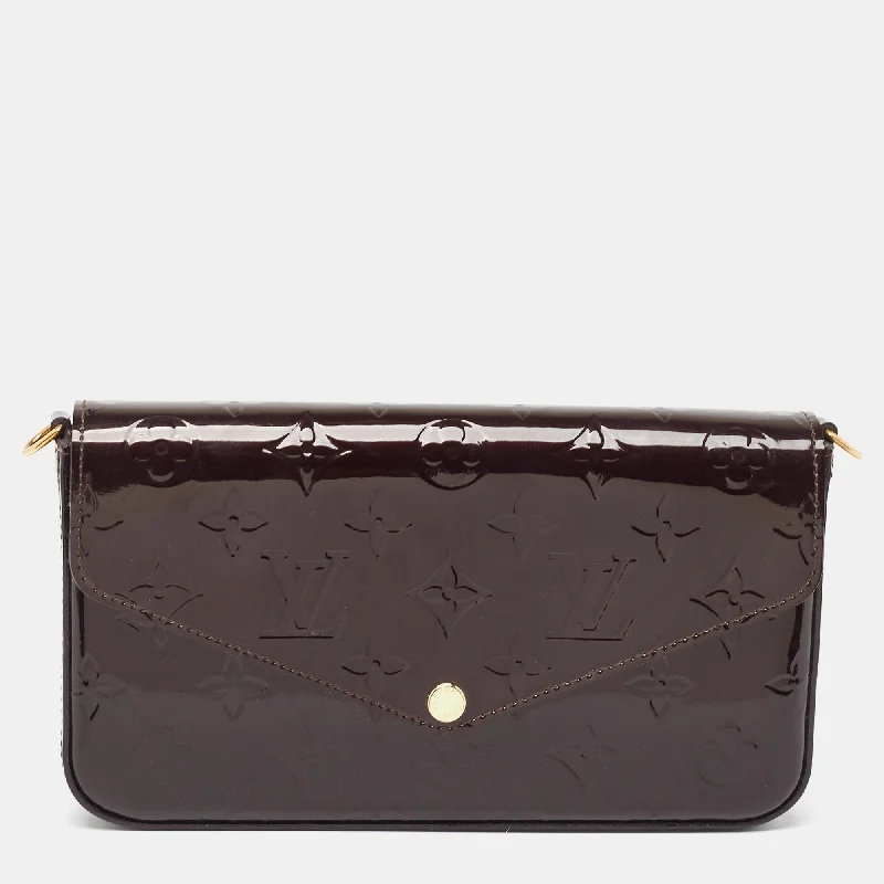 Louis Vuitton Amarante Monogram Vernis Pochette Felicie Bag Limited-Time Handbag Sale Louis Vuitton Amarante Monogram Vernis Pochette Felicie Bag Limited-Time Handbag Sale