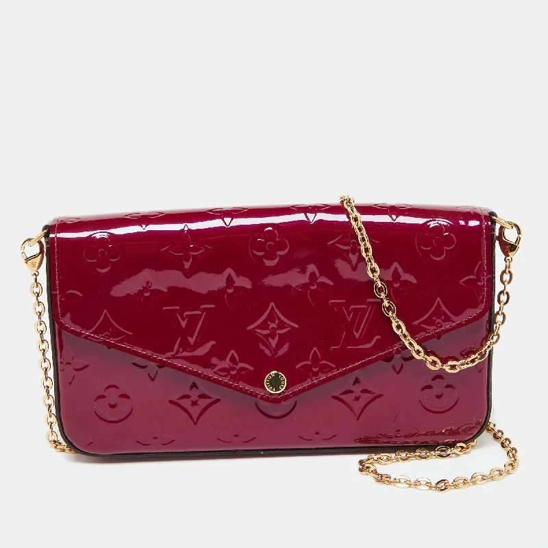 Louis Vuitton Indian Rose Monogram Vernis Pochette Felicie Bag Chic Bags, Shop Now