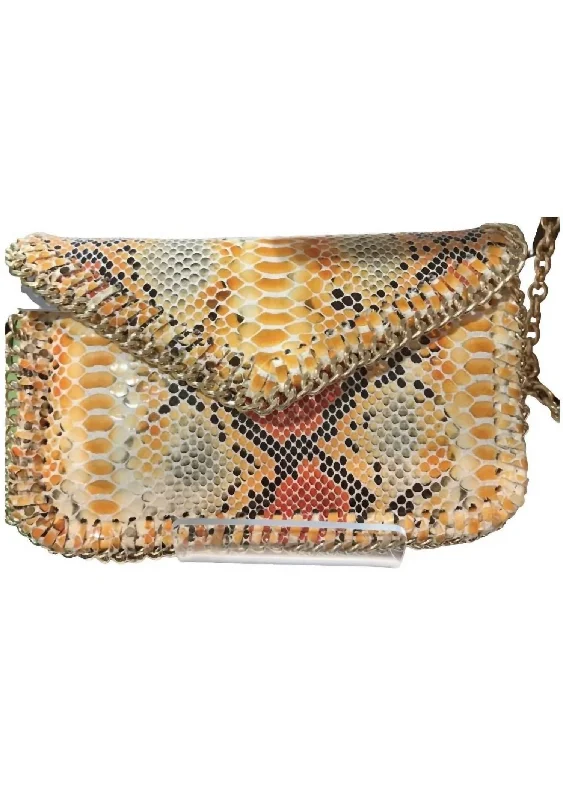 Multi Colored Whipstitch Clutch/crossbody In Yellow Multi Premium Bags At Special Prices Multi Colored Whipstitch Clutch/crossbody In Yellow Multi Premium Bags At Special Prices