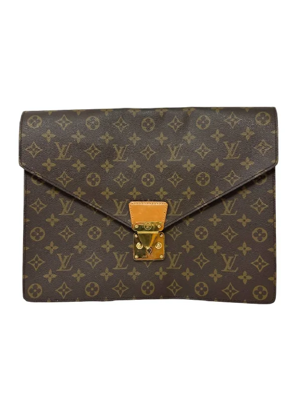 Pre-Loved Lv File Case In Brown Monogram The Perfect Bag Sale Is Here
