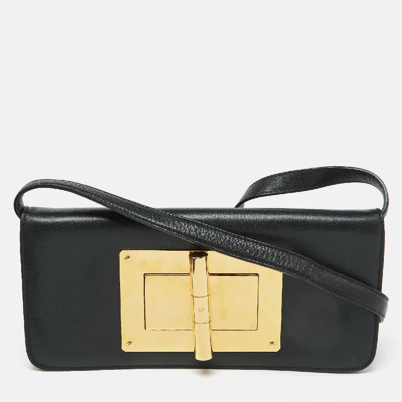 Tom Ford Black Leather Natalia Convertible Clutch Premium Handbags At Budget-Friendly Prices Tom Ford Black Leather Natalia Convertible Clutch Premium Handbags At Budget-Friendly Prices