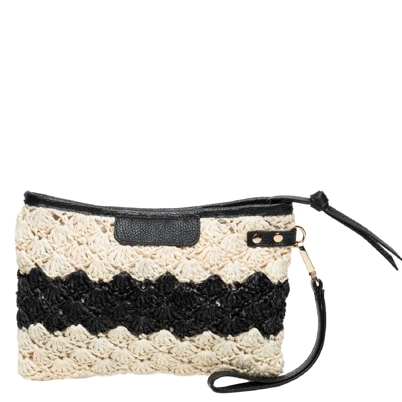 Women's Kara Clutch Bag In Ivory/black Limited-Stock Bag Clearance – Grab Your Favorite Now Women's Kara Clutch Bag In Ivory/black Limited-Stock Bag Clearance – Grab Your Favorite Now