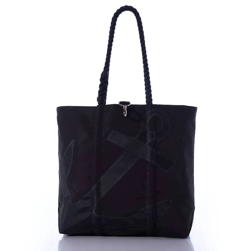 Anchor Tote Bag - Medium In Black Trendy Purses, Limited Offer