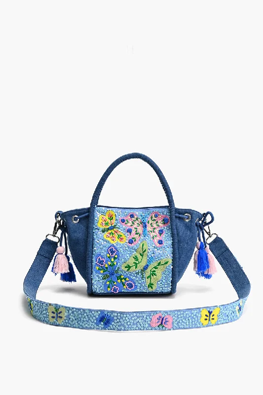 Azure Butterfly Ballet Handheld Bag Stylish Bags At Unbeatable Prices