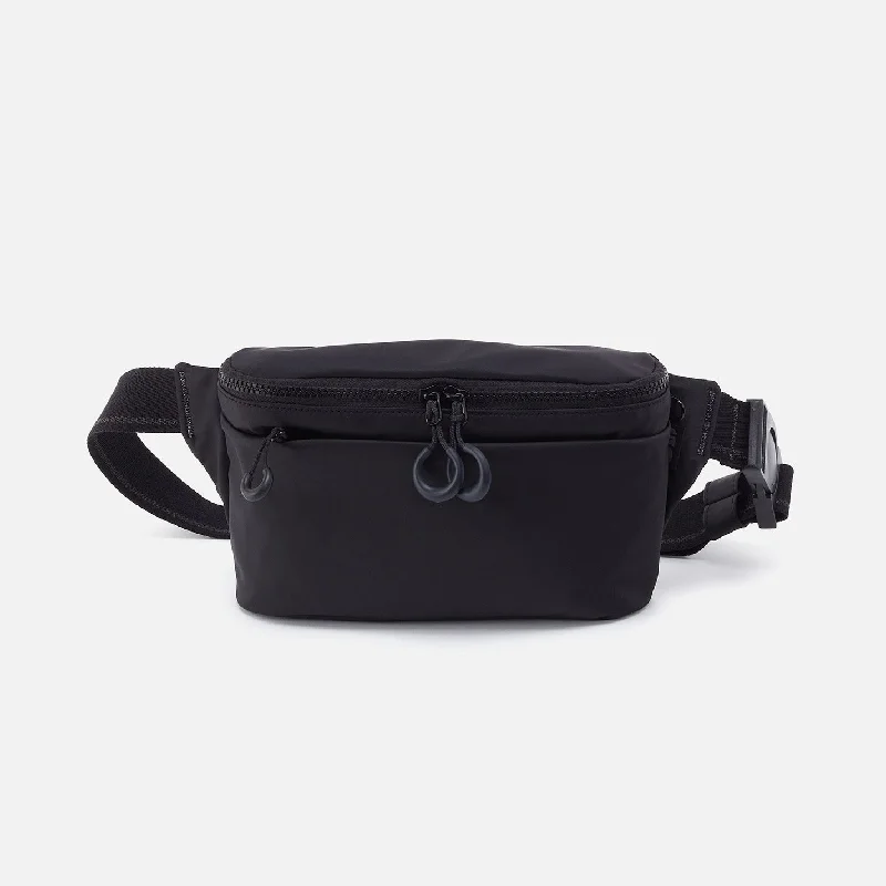 BE HOLD Belt Bag in CaRefiber recycled nylon - Jet Limited-Stock Bag Clearance – Hurry BE HOLD Belt Bag in CaRefiber recycled nylon - Jet Limited-Stock Bag Clearance – Hurry