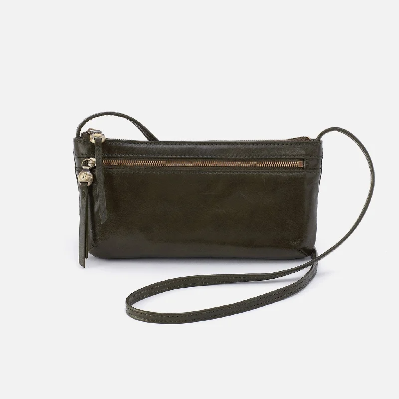 Cara Crossbody In Polished Leather - Deep Moss Shoulder Bags, Crossbody Bags, And More On Sale Cara Crossbody In Polished Leather - Deep Moss Shoulder Bags, Crossbody Bags, And More On Sale
