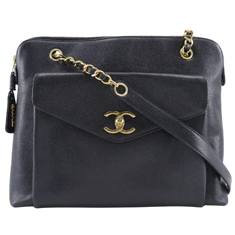 Chanel Cc  Leather Shoulder Bag (Pre-Owned) Sleek And Stylish Handbags At Lower Prices