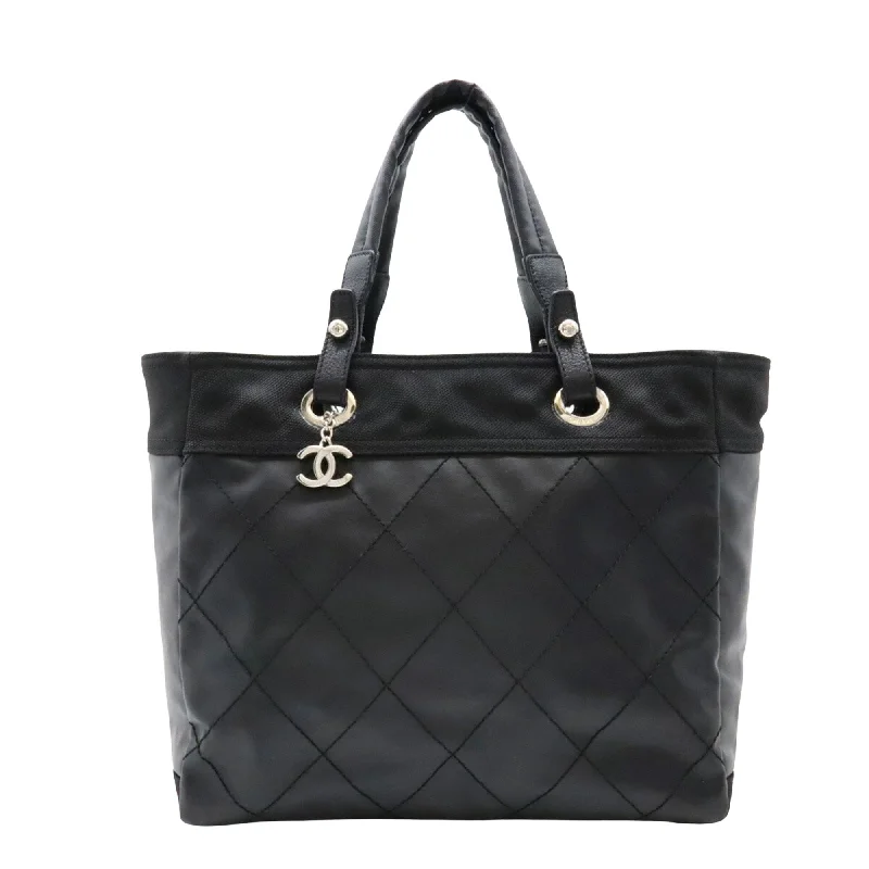 Chanel Paris Biarritz  Canvas Tote Bag (Pre-Owned) Designer Bags At Low Prices