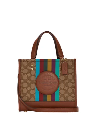 Coach Dempsey Tote 22 In Signature Jacquard With Stripe And Coach Patch Fashion-Forward Bags At Exclusive Promotional Prices