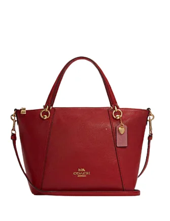 Coach Kacey Satchel In Colorblock With Heart Charm Seasonal Sale On Trendy Handbags
