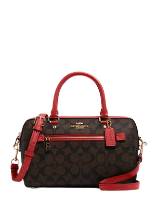 Coach Rowan Satchel In Signature Canvas Iconic Fashion Bags At Unbeatable Savings
