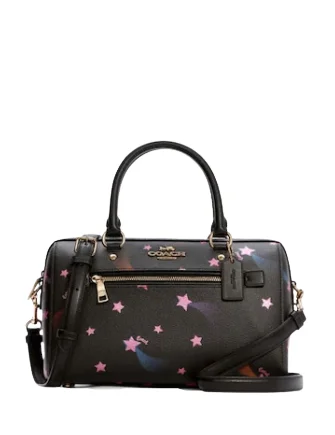 Coach Rowan Satchel With Disco Star Print Classic And Modern Handbags Now More Affordable