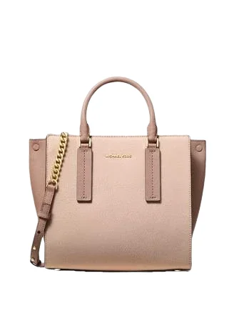 Michael Michael Kors Alessa Medium Color-Block Pebbled Leather Satchel Stylish Totes, Special Discounts Michael Michael Kors Alessa Medium Color-Block Pebbled Leather Satchel Stylish Totes, Special Discounts