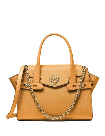 Michael Michael Kors Carmen Small Flap Belted Leather Satchel Designer-Inspired Bags At Reduced Prices