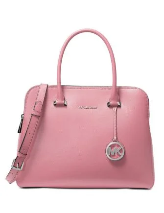 Michael Michael Kors Houston Double Zip Crossgrain Leather Satchel Fashion Bags, Limited Offer