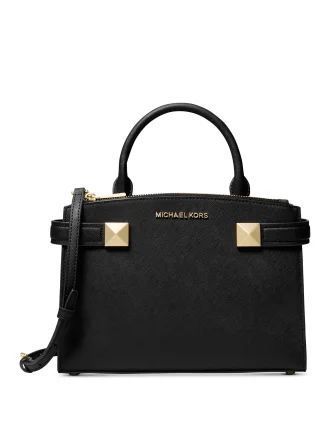 Michael Michael Kors Karla Small East West Leather Satchel Stylish Totes, Exclusive Savings Michael Michael Kors Karla Small East West Leather Satchel Stylish Totes, Exclusive Savings